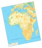 Физическая карта Африки | Африка на карте мира онлайн